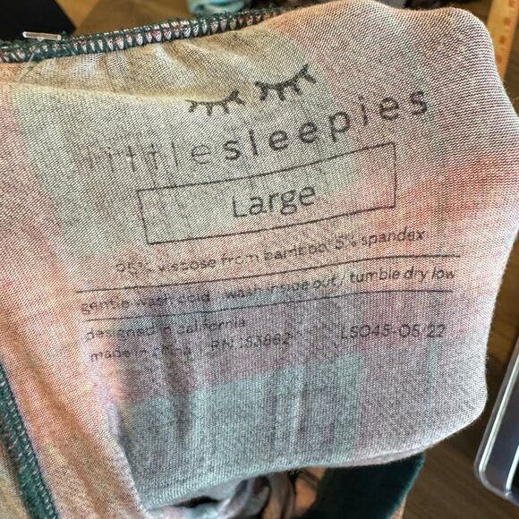 Little Sleepies Women’s Tartan Plaid Top & Joggers Christmas Pajamas Large - Picture 6 of 6